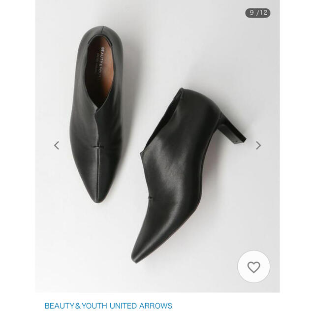 BEAUTY&YOUTH UNITED ARROWS(ビューティアンドユースユナイテッドアローズ)のSakurako 様　ブーツ BY レザースリットブーティー　ブラック レディースの靴/シューズ(ブーツ)の商品写真