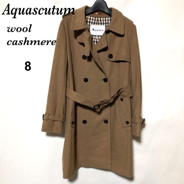 AQUA SCUTUM(アクアスキュータム)のAquascutum ウール トレンチコート 8/アクアスキュータム カシミヤ混 レディースのジャケット/アウター(トレンチコート)の商品写真