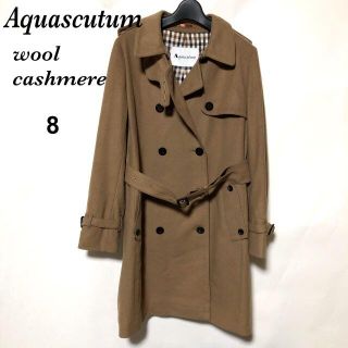 アクアスキュータム(AQUA SCUTUM)のAquascutum ウール トレンチコート 8/アクアスキュータム カシミヤ混(トレンチコート)