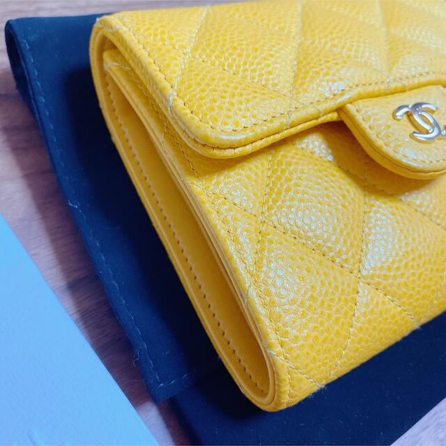 CHANEL(シャネル)の【haruma様専用】美品♡ CHANEL シャネル お財布 財布 イエロー レディースのファッション小物(財布)の商品写真