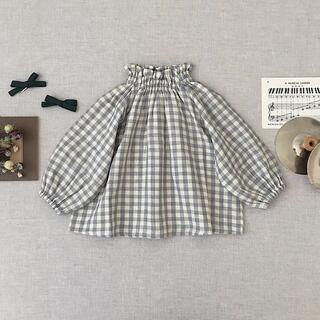 キャラメルベビー&チャイルド(Caramel baby&child )のsoor ploom Imelda Blouse, Gingham 10y(ブラウス)