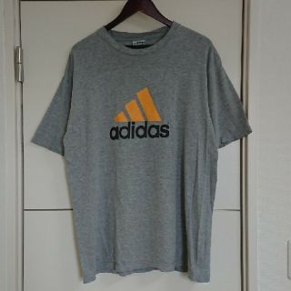 アディダス(adidas)のadidas アディダス Tシャツ 90s古着 両面デカロゴ ビッグシルエット(Tシャツ/カットソー(半袖/袖なし))