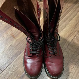 ドクターマーチン(Dr.Martens)のドクターマーチン　10ホール　廃盤チェリーレッド　中古　UK9(ブーツ)