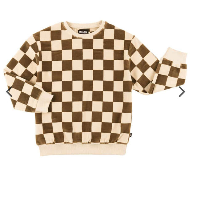こども ビームス(コドモビームス)のCarlijnq Checkers sweater キッズ/ベビー/マタニティのキッズ服男の子用(90cm~)(ニット)の商品写真