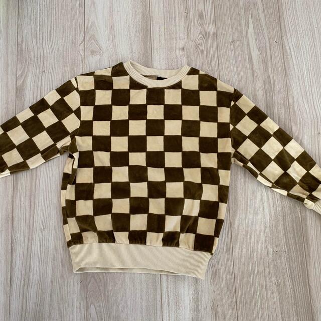 こども ビームス(コドモビームス)のCarlijnq Checkers sweater キッズ/ベビー/マタニティのキッズ服男の子用(90cm~)(ニット)の商品写真