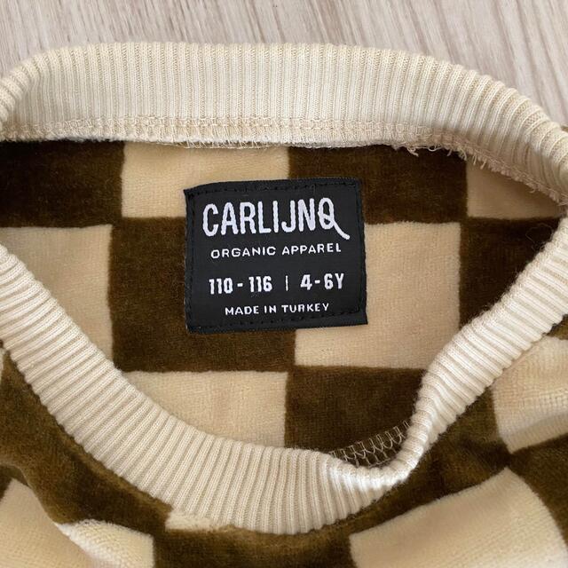 こども ビームス(コドモビームス)のCarlijnq Checkers sweater キッズ/ベビー/マタニティのキッズ服男の子用(90cm~)(ニット)の商品写真