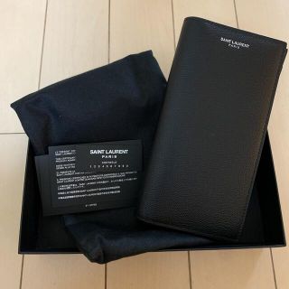 サンローラン(Saint Laurent)のコンチネンタル ウォレット(ブラック/グレインドプードルテクスチャーレザー)(長財布)