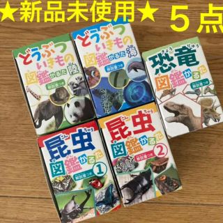 かるた５点　動物、陸、海、昆虫  1.2   恐竜 図鑑 カルタ　知育玩具(知育玩具)