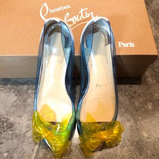 クリスチャンルブタン(Christian Louboutin)のルブタン♡イエローリボン　ラバーシューズ♡(バレエシューズ)