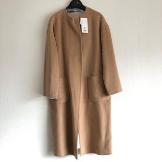 エヌナチュラルビューティーベーシック(N.Natural beauty basic)の新品　ノーカラーコート リバーシブル　ナチュラルビューティーベーシック(ロングコート)