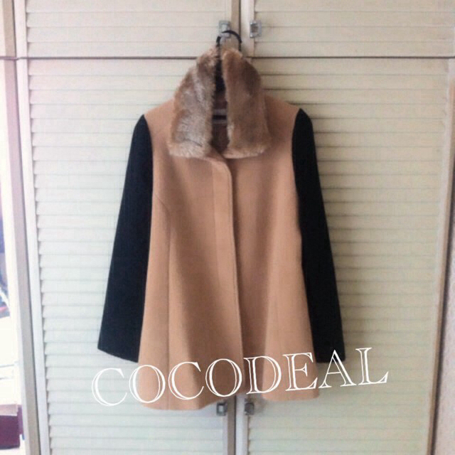 COCO DEAL - COCODEAL♡バイカラーウールコート