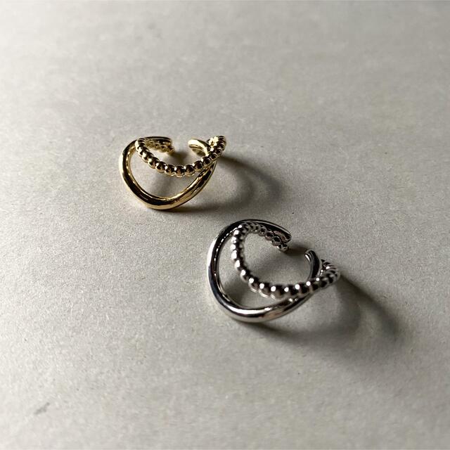 TODAYFUL(トゥデイフル)のGrain cross silver earcuff No.737 レディースのアクセサリー(イヤーカフ)の商品写真