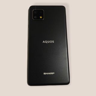 アクオス(AQUOS)の【クリアケース付】AQUOSsense4lite(黒)SIMフリ ー(スマートフォン本体)