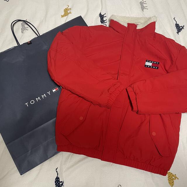 TOMMY HILFIGER(トミーヒルフィガー)のトミージーンズ　リバーシブル　ボア　新品　xs レディースのジャケット/アウター(ブルゾン)の商品写真