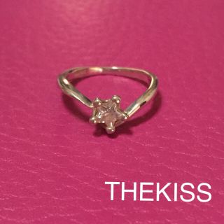 ザキッス(THE KISS)のピンキーリング 星型キュービック(リング(指輪))