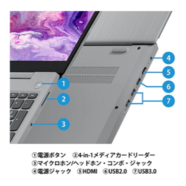 Lenovo(レノボ)の【lenovo レノボ】IdeaPad Slim 350 81W1012XJP スマホ/家電/カメラのPC/タブレット(ノートPC)の商品写真