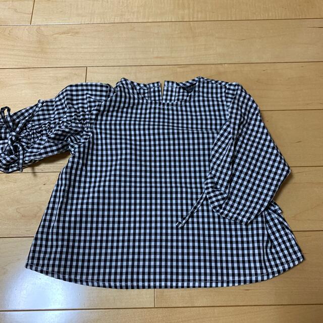 futafuta(フタフタ)のfutafuta ブロックチェック柄ブラウス キッズ/ベビー/マタニティのキッズ服女の子用(90cm~)(ブラウス)の商品写真