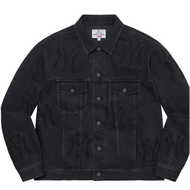 Supreme NY Yankees Denim Trucker Jacket