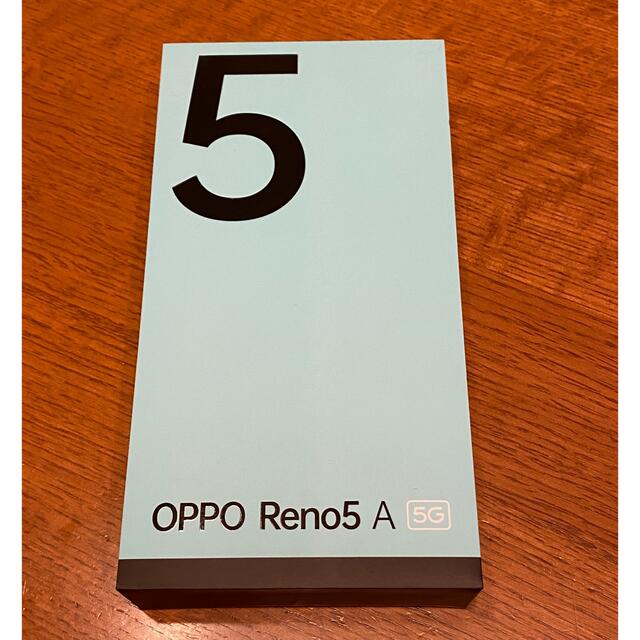 スマートフォン本体【新品未使用】OPPO Reno5 A SIMフリー シルバーブラック