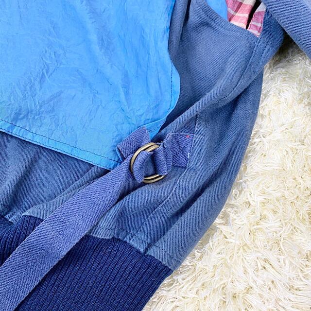 希少✨ピンクハウス ワッペンブルゾン ゼッケン チェック 切り返し L相当