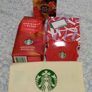 スターバックスコーヒー(Starbucks Coffee)のスターバックス　クリスマスブレンドコーヒー＆コースター(コーヒー)