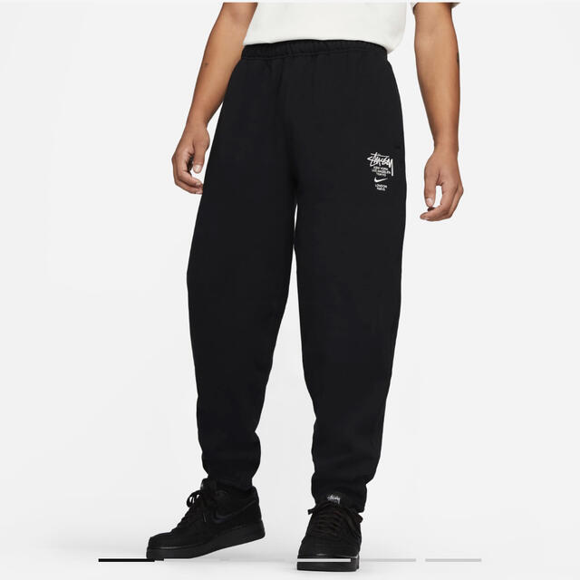 新品未使用　nike stussy  スウェットパンツ　黒　サイズM