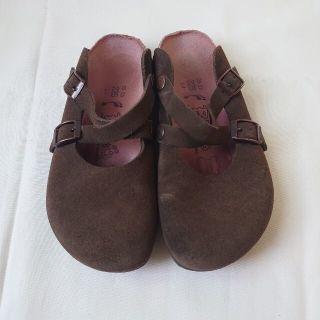 ビルケンシュトック(BIRKENSTOCK)のビルケンシュトック ビルキー ローリー クロスベルト サンダル ブラウン レザー(サンダル)