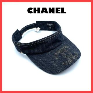 シャネル(CHANEL)のシャネル ココマーク デニム サンバイザー コットン(その他)