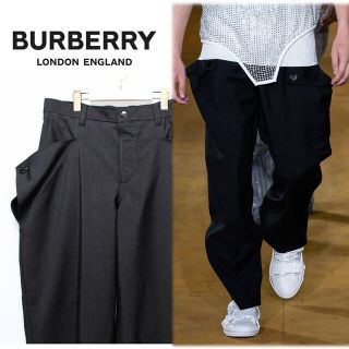 バーバリー(BURBERRY)のしのし様専用 新品 伊製 高級モヘア使用 2Way ワイドパンツ 50(W88)(スラックス)