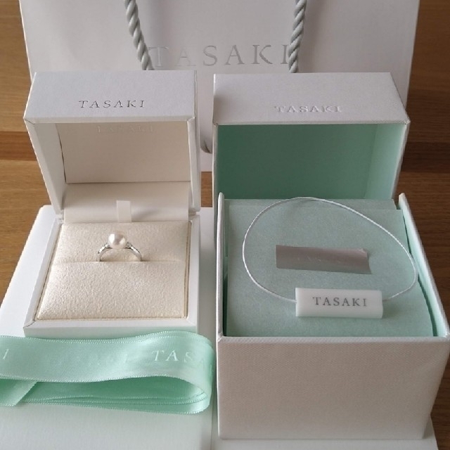 【TASAKI】一粒パールダイヤ付きリング (新品未使用)