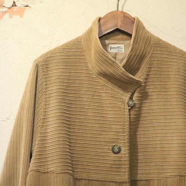 beige corduroy half coat レディースのジャケット/アウター(ロングコート)の商品写真