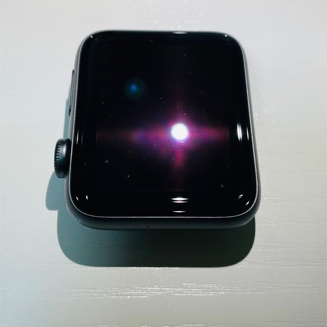 Apple Watch(アップルウォッチ)のApplewatch series3 42mm  スペースグレイ アルミ スマホ/家電/カメラのスマホアクセサリー(その他)の商品写真