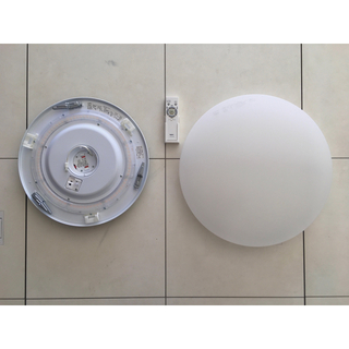 エヌイーシー(NEC)のNEC LEDシーリングライト 8畳用 電球色 調光機能 SLDZB08569L(天井照明)