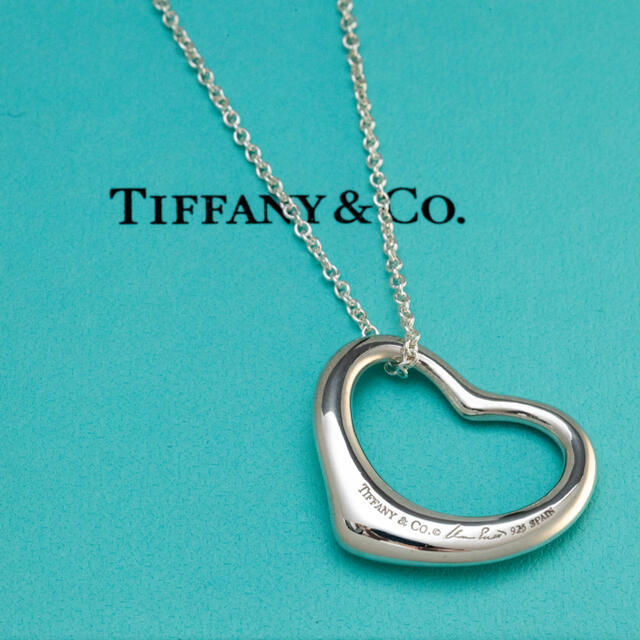 Tiffany TIFFANY&Co. ティファニー オープンハート ネックレスの通販 by K&POG｜ティファニーならラクマ & Co. - 特大 国産低価