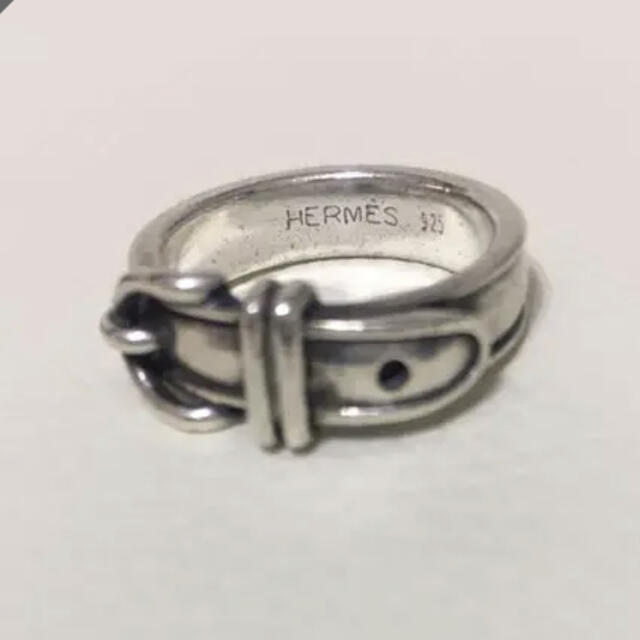 Hermes(エルメス)のエルメス　ベルトモチーフ　シルバーリング レディースのアクセサリー(リング(指輪))の商品写真
