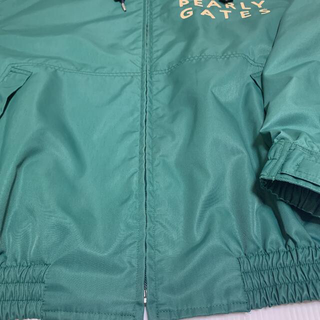 PEARLY GATES(パーリーゲイツ)の【古着 レア レトロ】 日本製 パーリーゲーツ ジャンパー ブルゾン M 緑系 メンズのジャケット/アウター(ナイロンジャケット)の商品写真