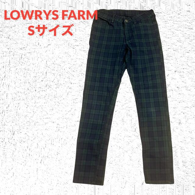 LOWRYS FARM(ローリーズファーム)のローリーズファーム　LOWRYSFARM タータンチェック　パンツ　Sサイズ レディースのパンツ(カジュアルパンツ)の商品写真