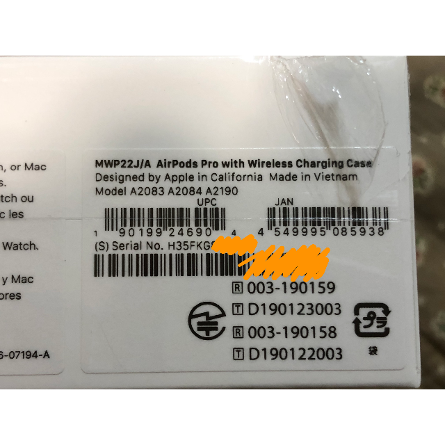 新作在庫あ Apple - 新品未使用 国産 Apple AirPods Proの通販 by もふつー's shop|アップルならラクマ 超激安定番