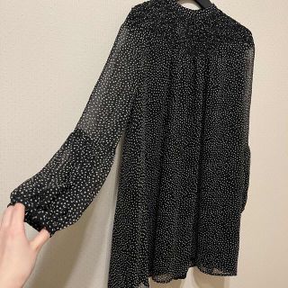 ザラ(ZARA)のZARAドット柄のワンピース(ミニワンピース)