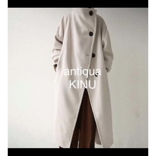 アンティカ(antiqua)のantiqua/KINU  チェスターハイネックコート (その他)