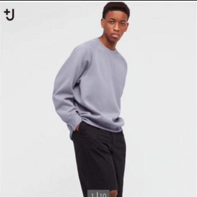 UNIQLO(ユニクロ)の【UNIQLO +J】ドライスウェットシャツ サイズ M 03 GRAY メンズのトップス(スウェット)の商品写真