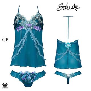 ワコールサルート♡大西洋♡セットアップ(キャミ&ソング)L