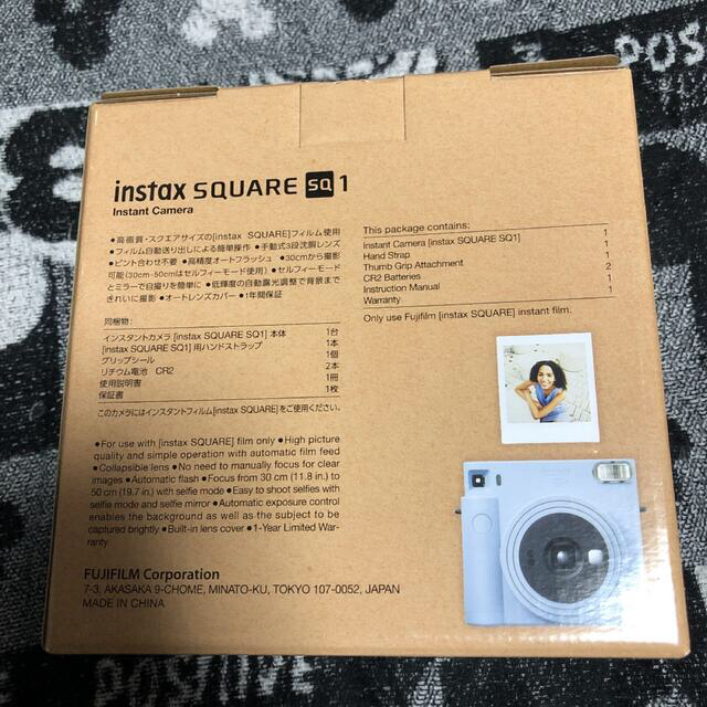 富士フイルム(フジフイルム)のFUJIFILM  instax SQUARE SQ1 チェキスクエア ブルー スマホ/家電/カメラのカメラ(フィルムカメラ)の商品写真