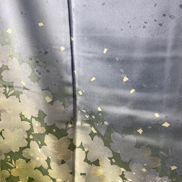 訪問着 美品 秀品 160.5cm 64cm 正絹 【】 2