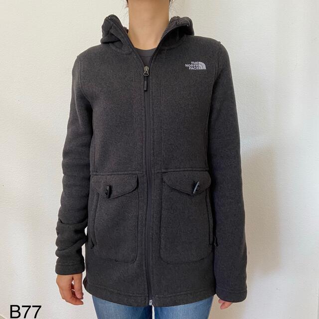 THE NORTH FACE(ザノースフェイス)のノースフェイス　ロングニット　ジャケット　パーカー レディースのジャケット/アウター(ニットコート)の商品写真