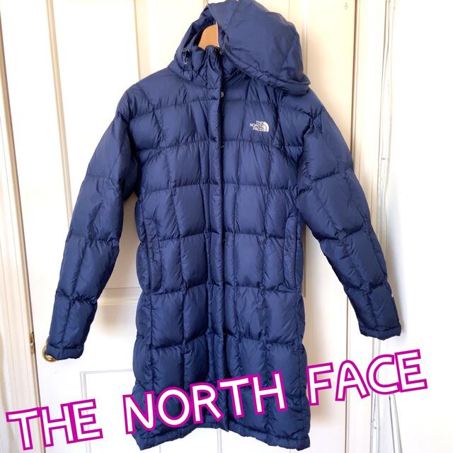 THE NORTH FACE ロングダウン ジャケット 紺 レディース Sサイズ