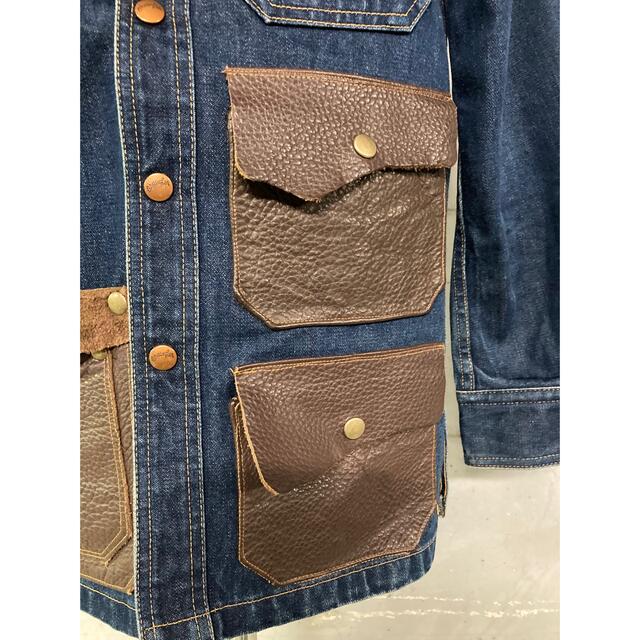 Wrangler(ラングラー)のwrangler デニム×本革　デニムシャツ！  メンズのトップス(シャツ)の商品写真