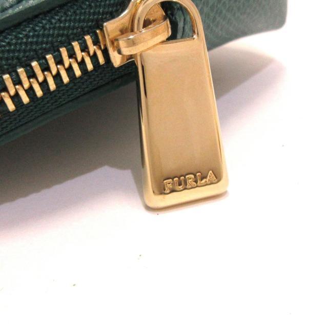 Furla(フルラ)のフルラ ポーチ美品  - ダークグリーン レディースのファッション小物(ポーチ)の商品写真