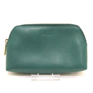 フルラ(Furla)のフルラ ポーチ美品  - ダークグリーン(ポーチ)