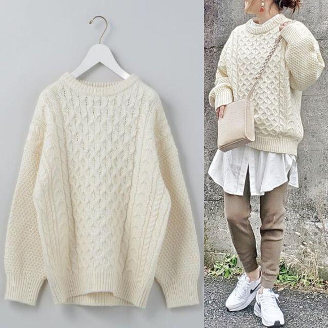 6(ROKU) LIGHT CABLE KNIT/サイズ38